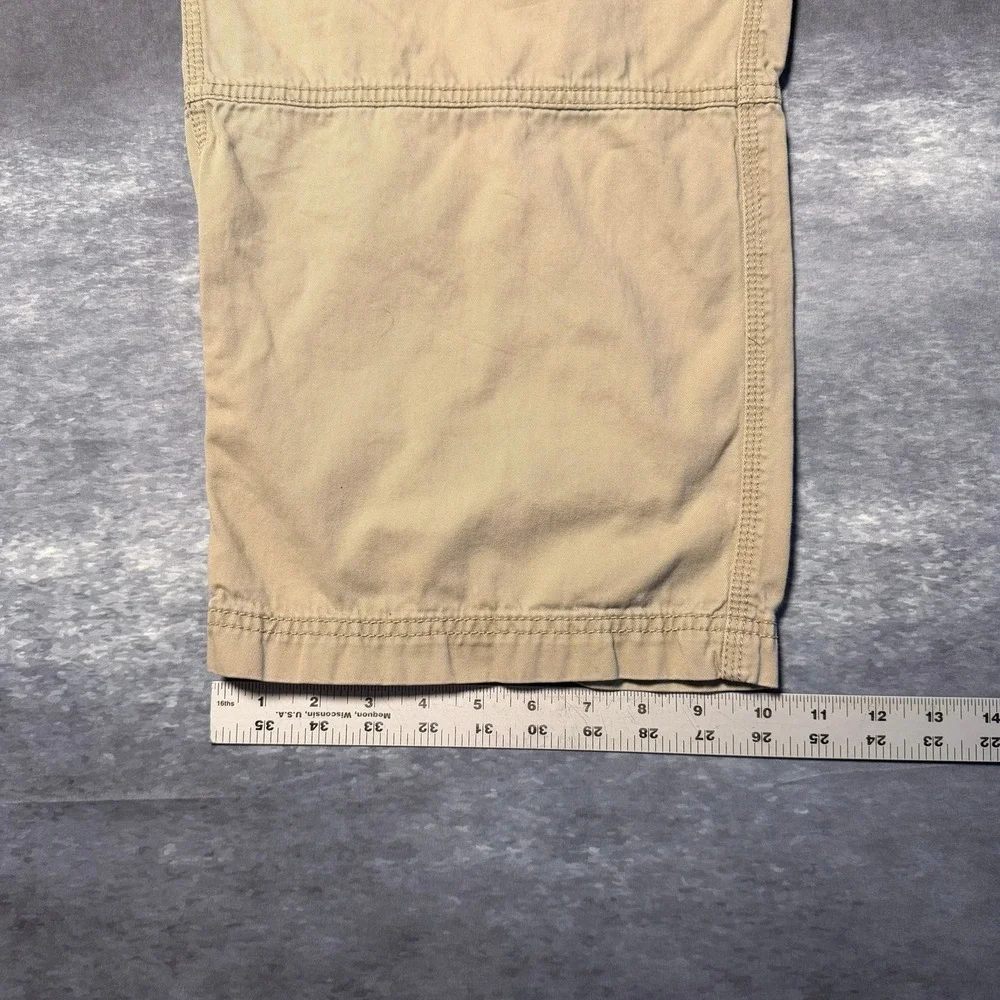 Life is Good Mens XXL Carpenter Pants Tan‎ Khaki Workwear 38/40x30 Cotton Canvas